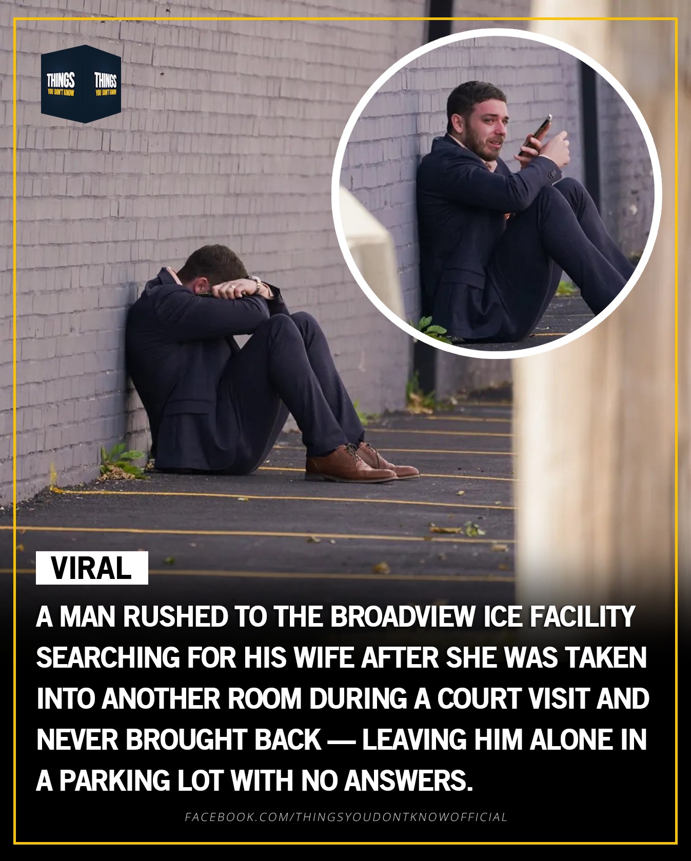 A man ran to the ICE facility in... - Things You Don't Know | Facebook