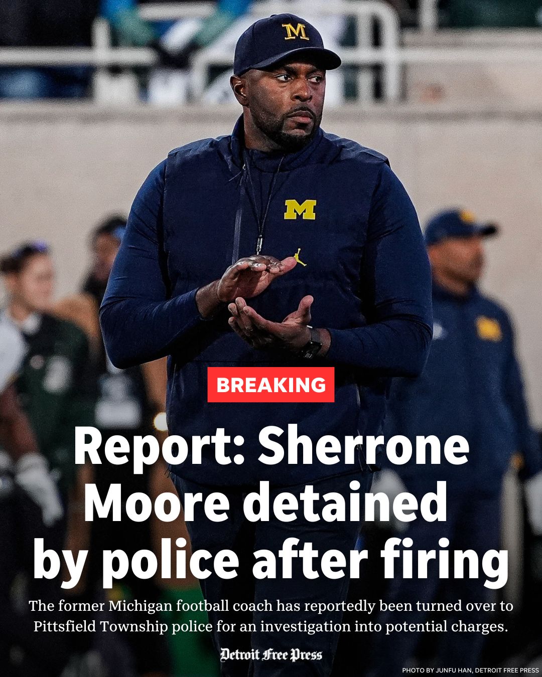 BREAKING: Ex-Michigan football coach... - Detroit Free Press | Facebook