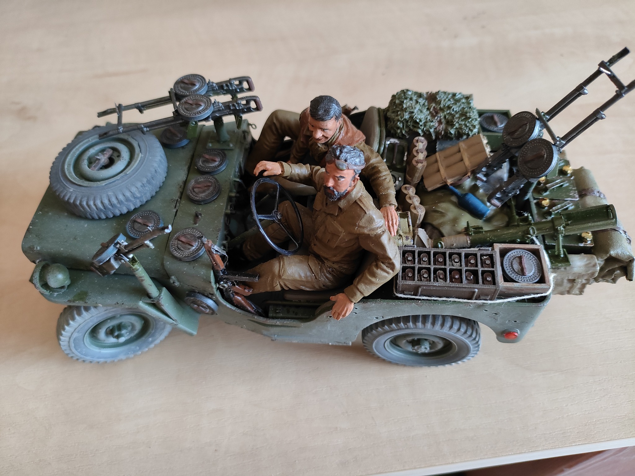 1/18 Scale Battleground M2HB .50 Cal Heavy Machine Gun Model - For Halftrack Display