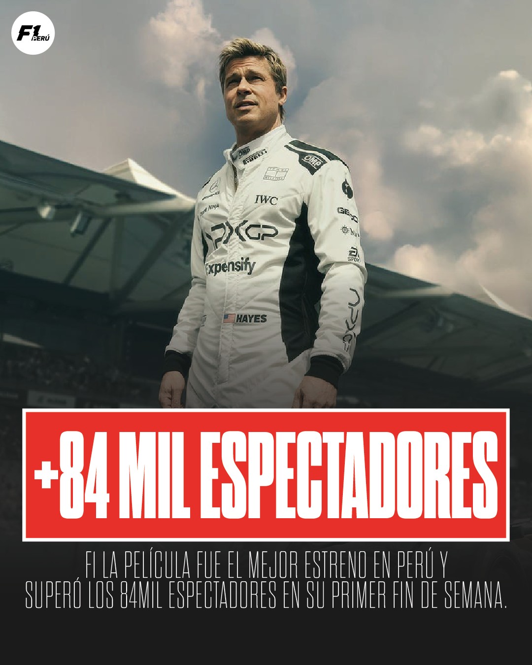 F1 - ¡EL MEJOR ESTRENO EN PERÚ! 🎥 La película de la F1 tuvo el mejor ...
