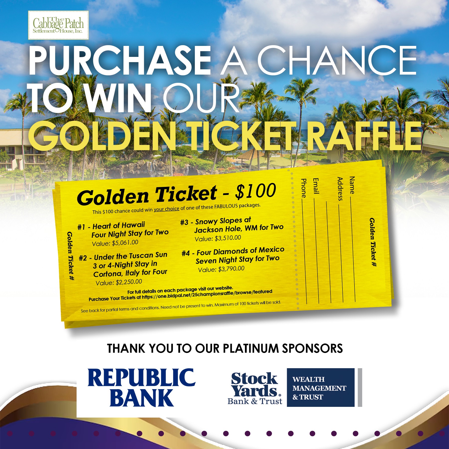 The Cabbage - Purchase a Golden Ticket and be a champion for The ...