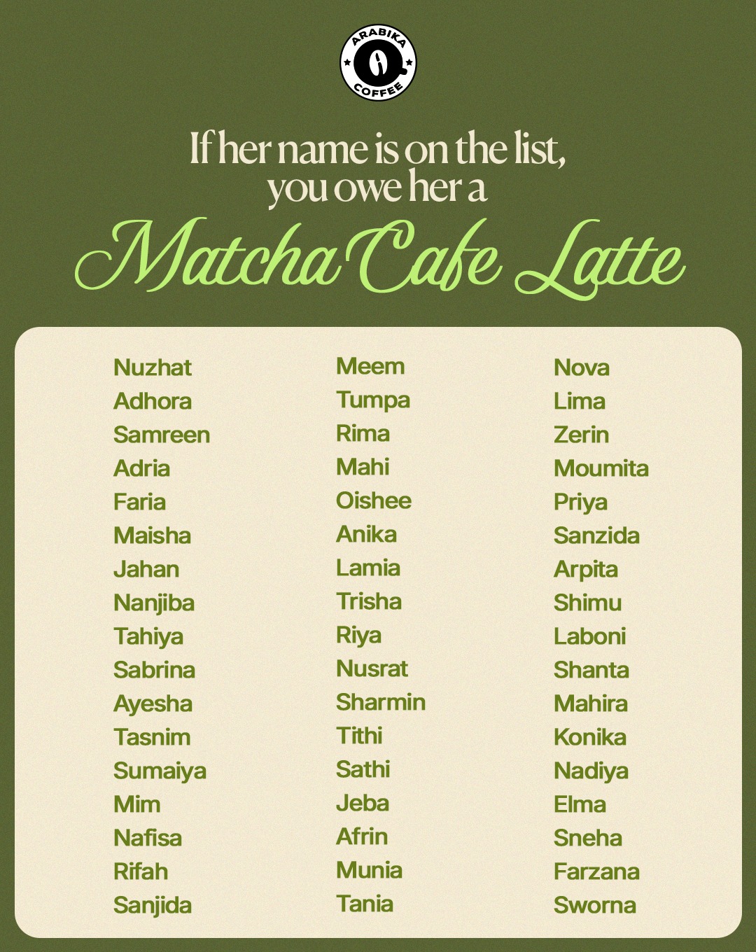 Arabika - 🌿 Bold, Creamy, & a little wild. The Mad Matcha... | Facebook