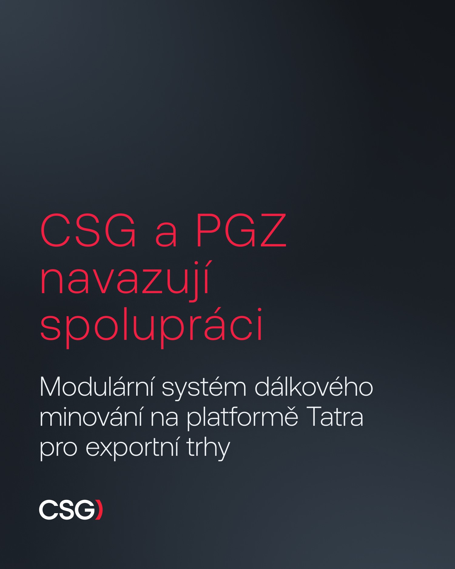 CSG - CSG a polská obranná skupina PGZ navazují spolupráci... | Facebook