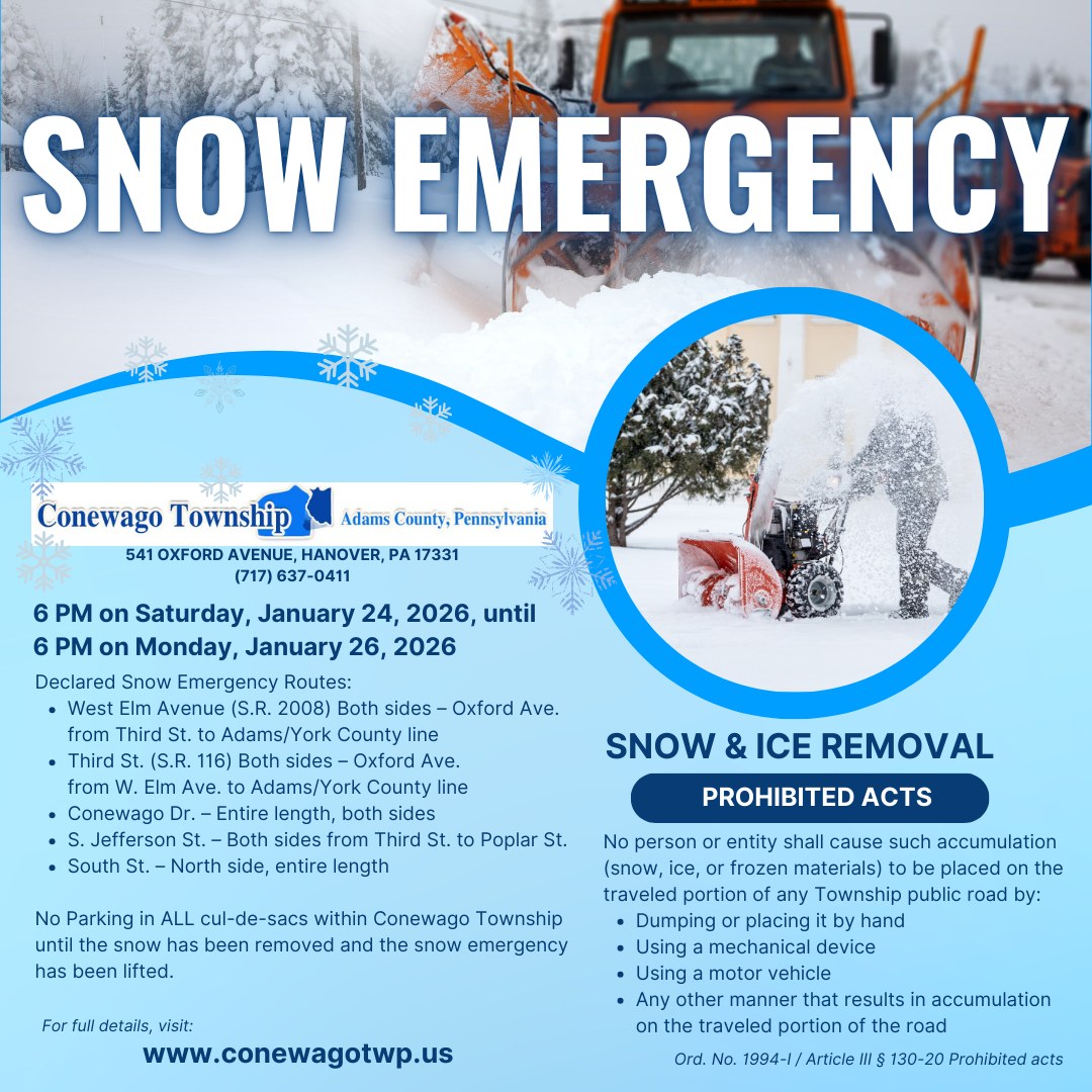 The Conewago Township... - Conewago Township, Adams County | Facebook
