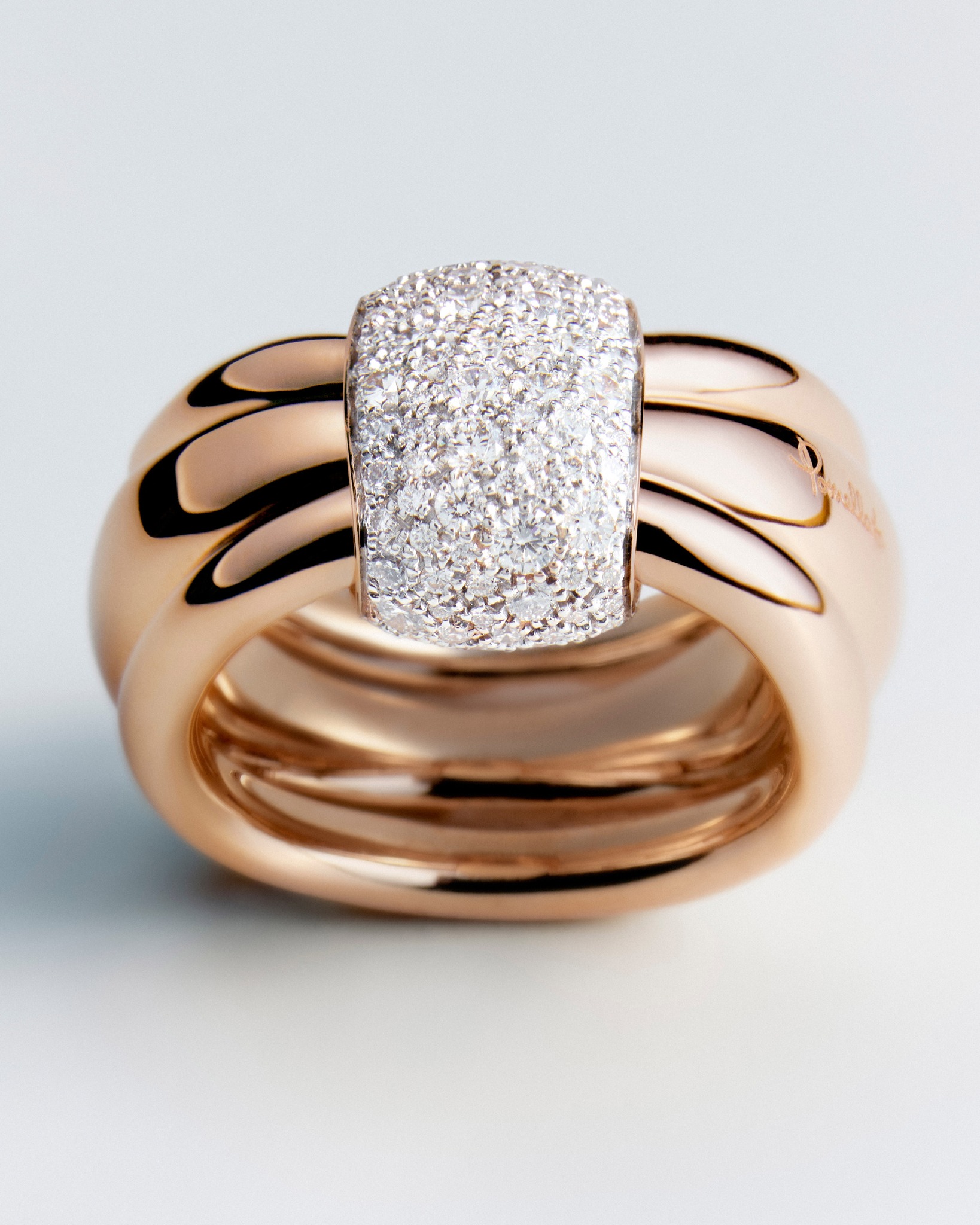 A symbol of unity. The new Pomellato Together ring stands as a 
