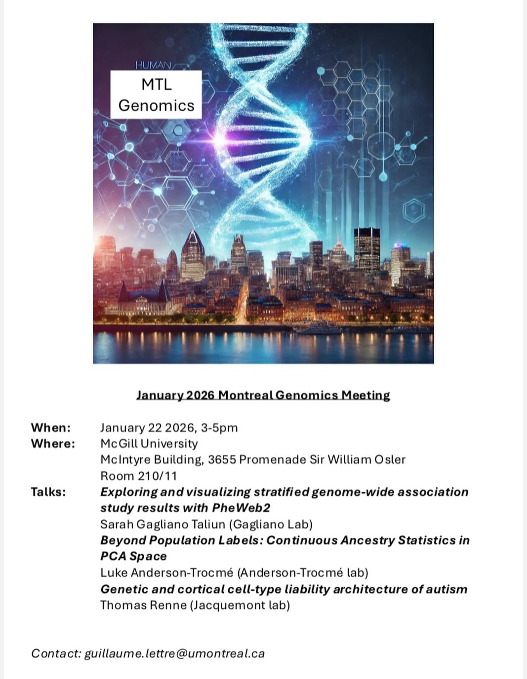 🧬 January 2026... - HGSS - Human Genetics Students' Society | Facebook