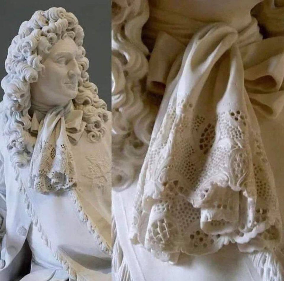 We - Pictured above is the marble lace neckerchief carved by French ...
