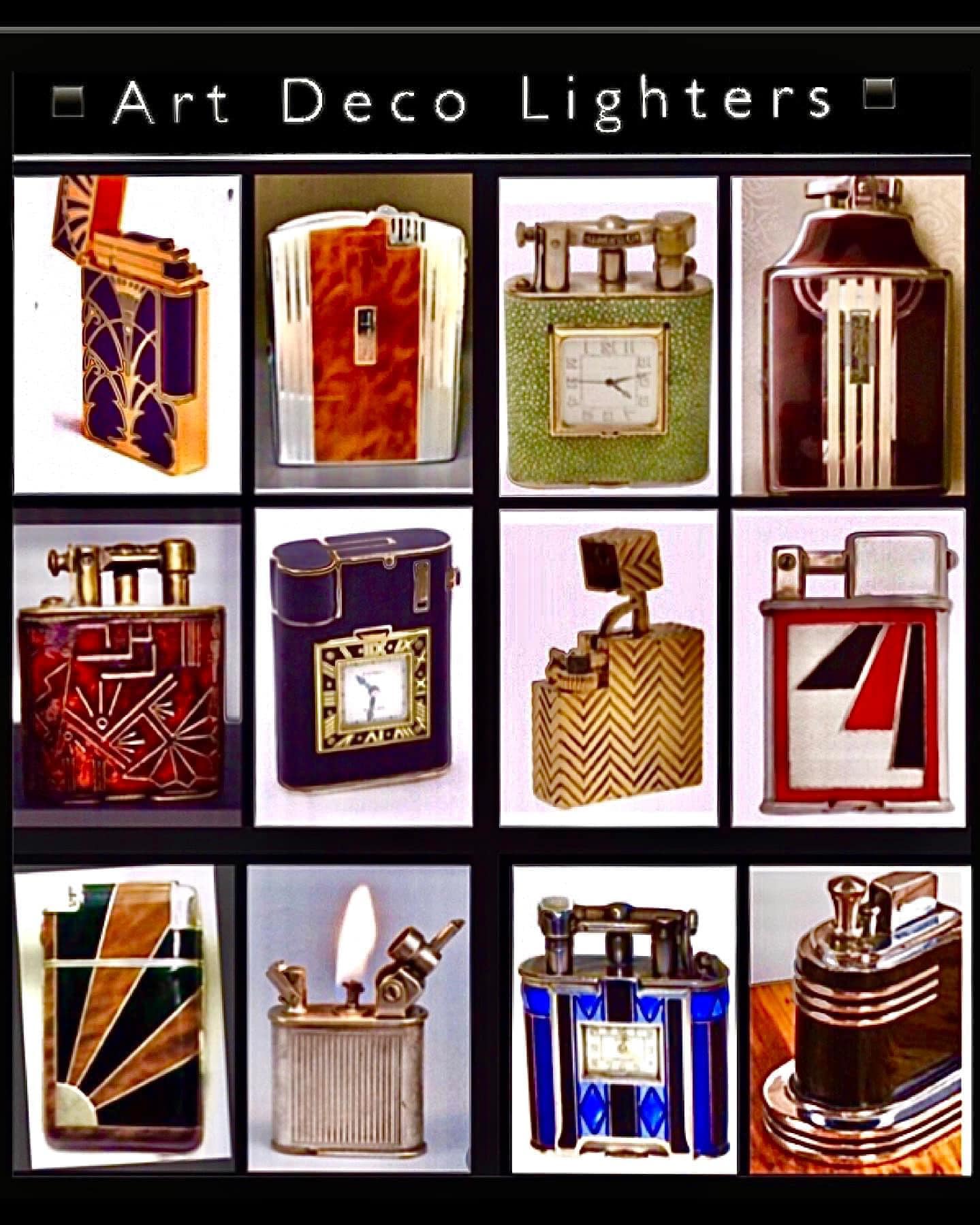 French Art Deco Dandy table lighters from 1930s