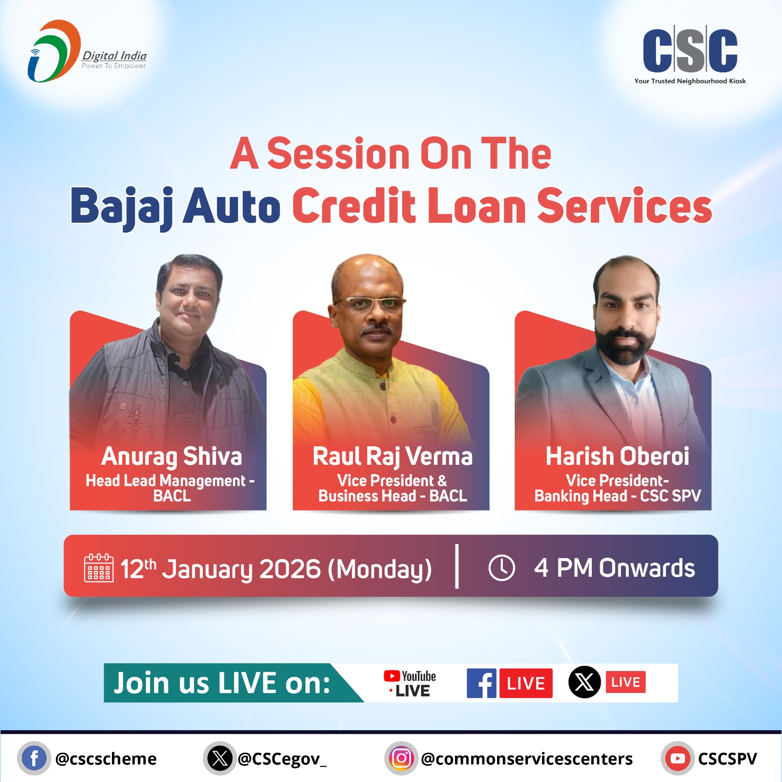 Common - A Session on the Bajaj Auto Credit Loan Services... 📅 12th ...