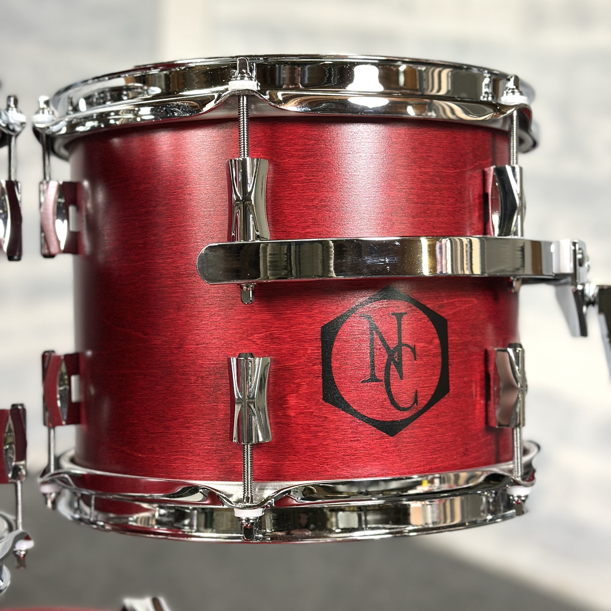 Noble & Cooley CD maple 5-piece drum set in cherry stain