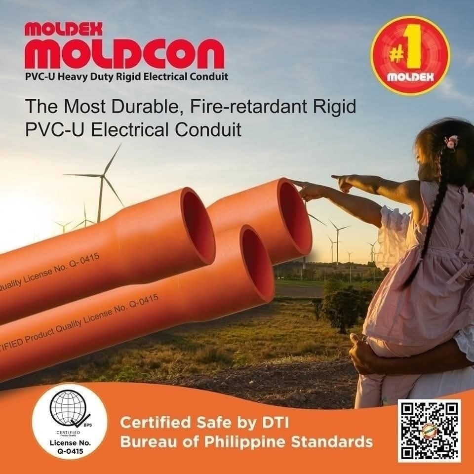 MOLDEX - MOLDCON, PVC Electrical Pipes na Certified ng Bureau of ...