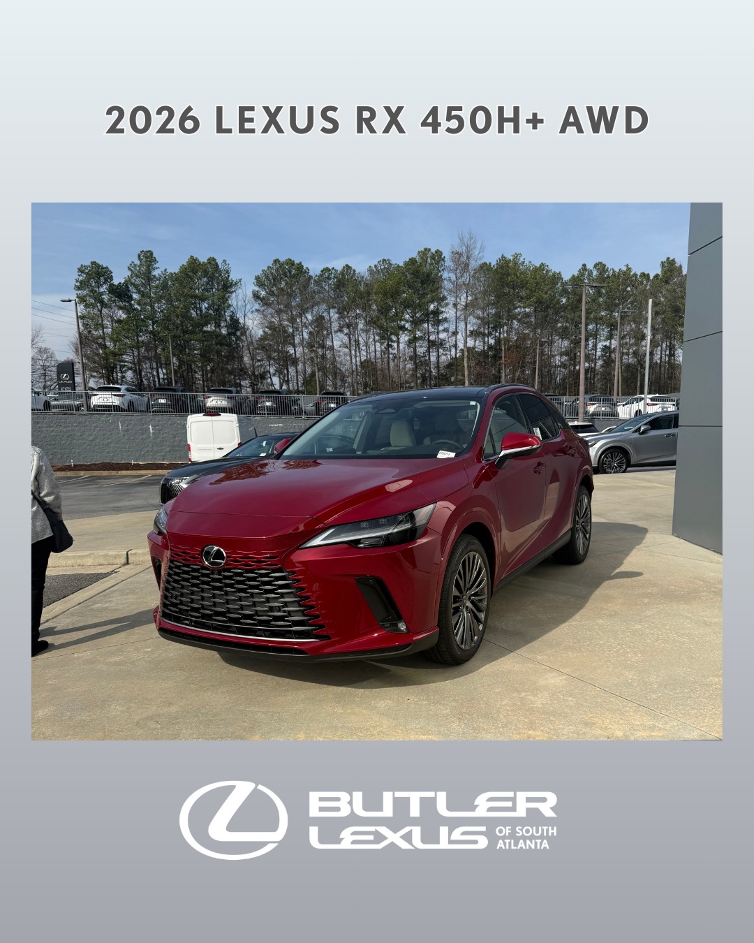 Butler - Electrified elegance The 2026 RX 450h+ AWD combines advanced ...