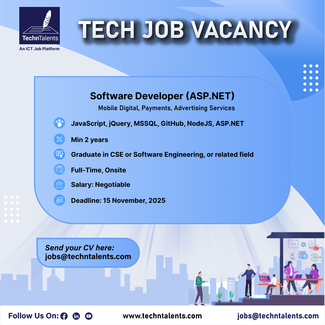 TechnTalents - Job: ASP.NET Software Developer I... | Facebook