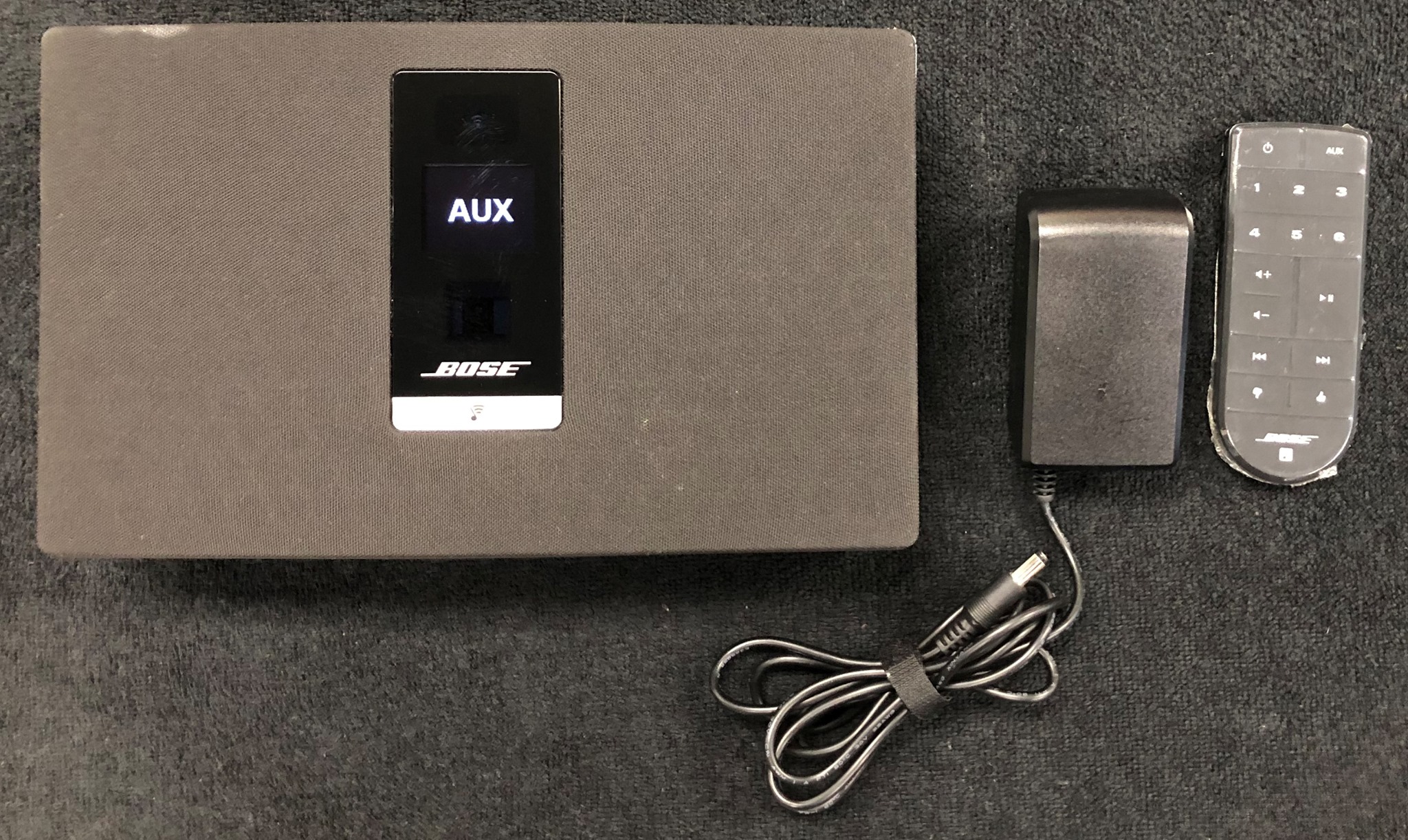 No remote! The Bose SoundTouch Portable Wi-Fi Music System Model 