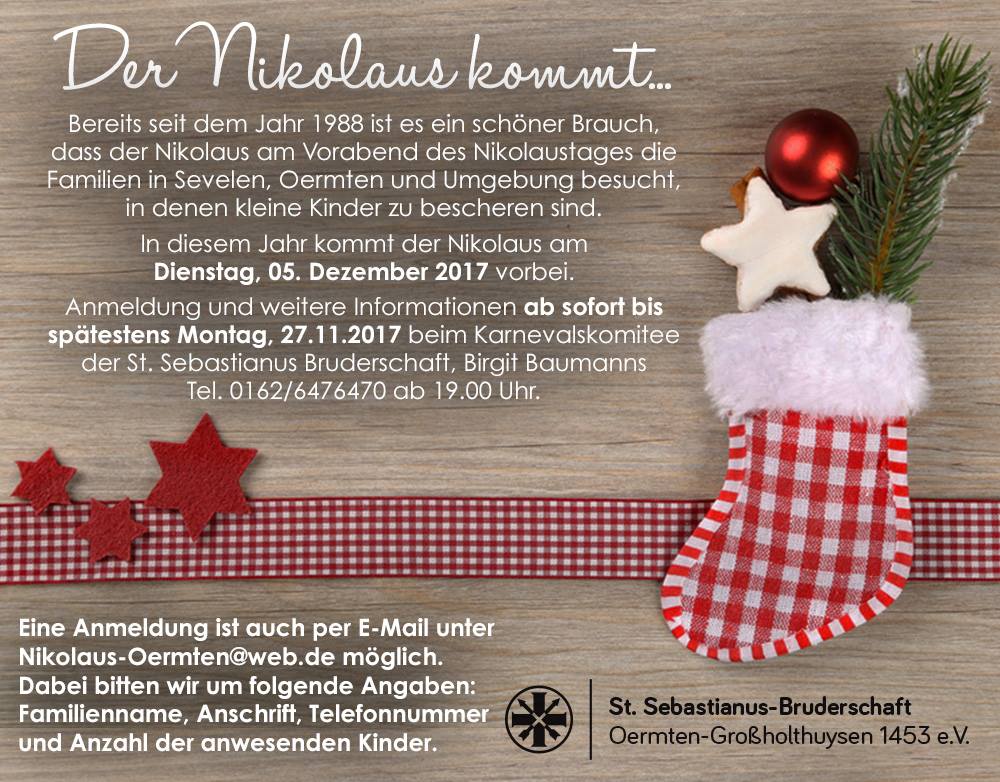 Oermten Bald Kommt Der Nikolaus فيسبوك
