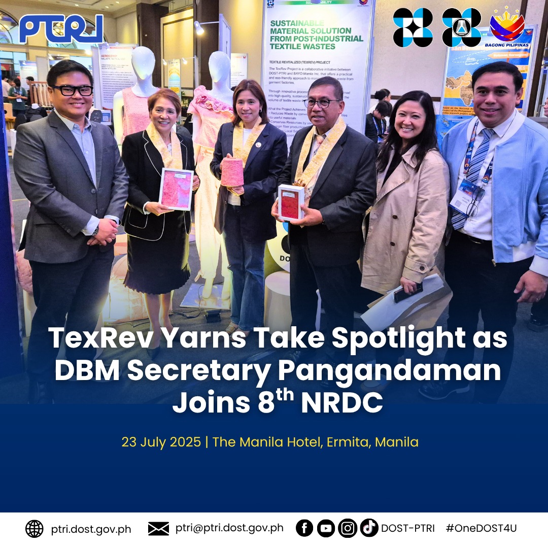 DOST - PTRI - 𝐓𝐞𝐱𝐑𝐞𝐯 𝐘𝐚𝐫𝐧𝐬 𝐓𝐚𝐤𝐞 𝐒𝐩𝐨𝐭𝐥𝐢𝐠𝐡𝐭 𝐚𝐬 𝐃𝐁𝐌 𝐒𝐞𝐜𝐫𝐞𝐭𝐚𝐫𝐲... | Facebook