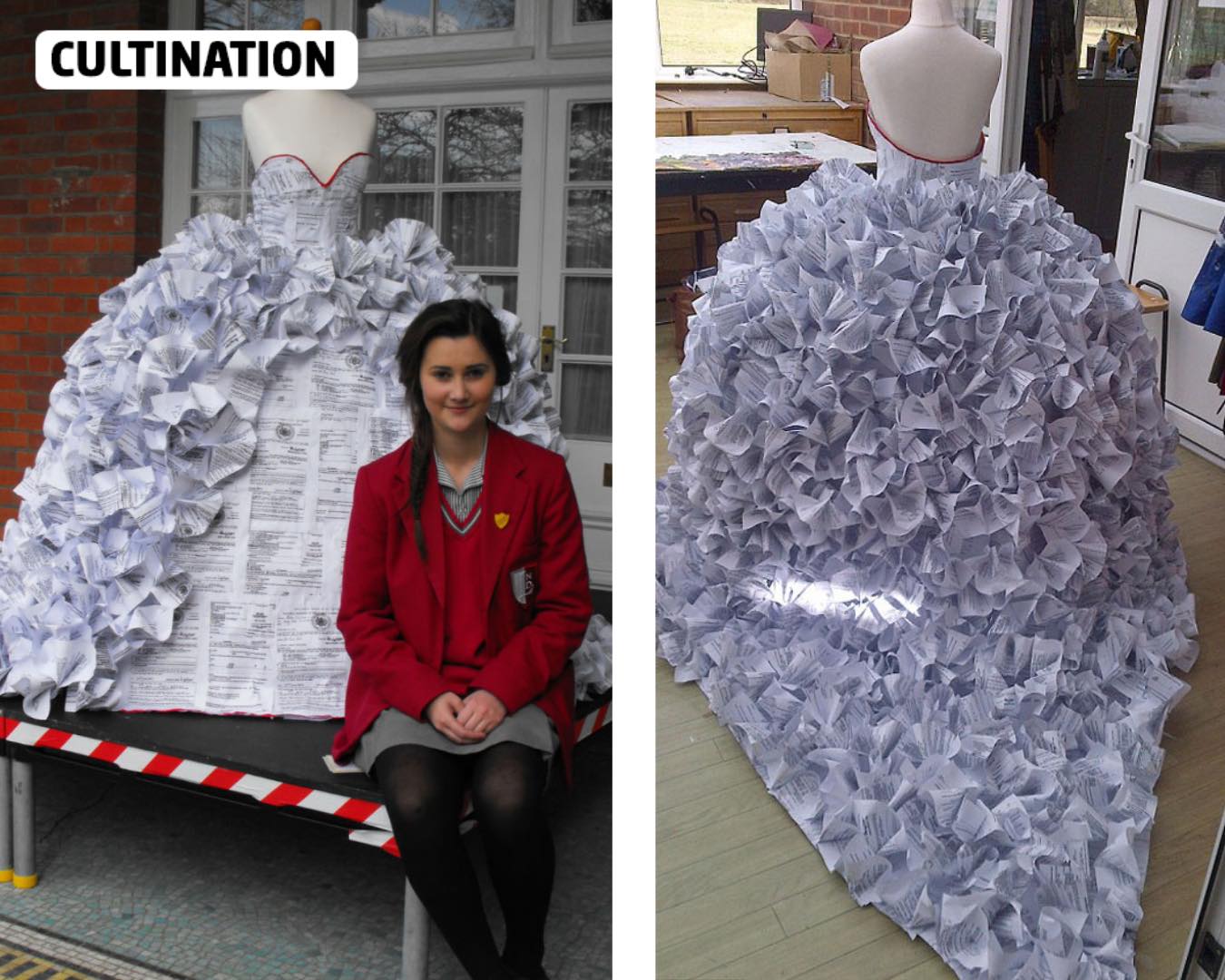 Cultination - 🏴󠁧󠁢󠁥󠁮󠁧󠁿👰‍♀️ UNE ROBE DE MARIÉE RÉALISÉE AVEC 1 500 ...