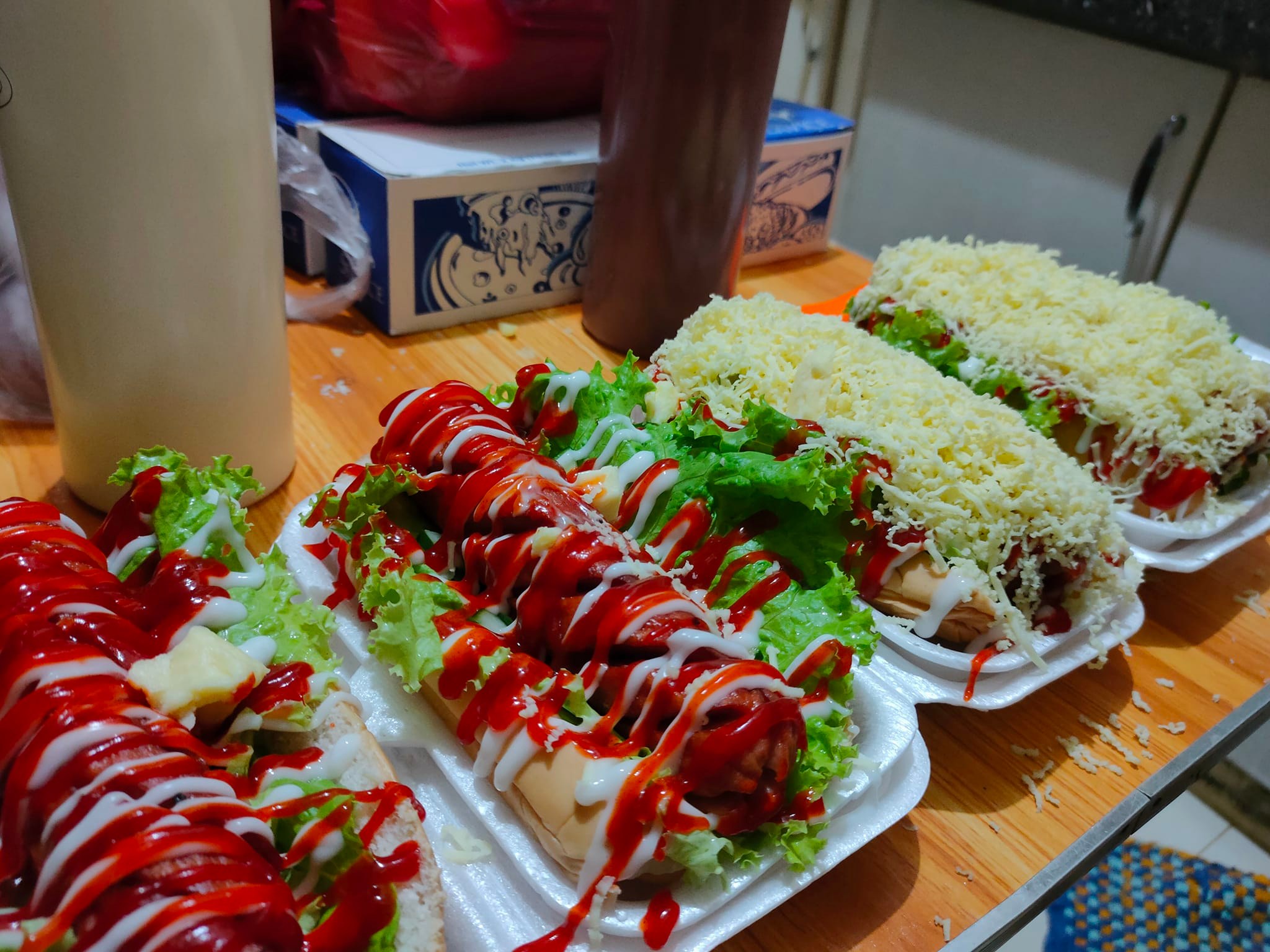 Zeke's Overload Hotdog Sandwich