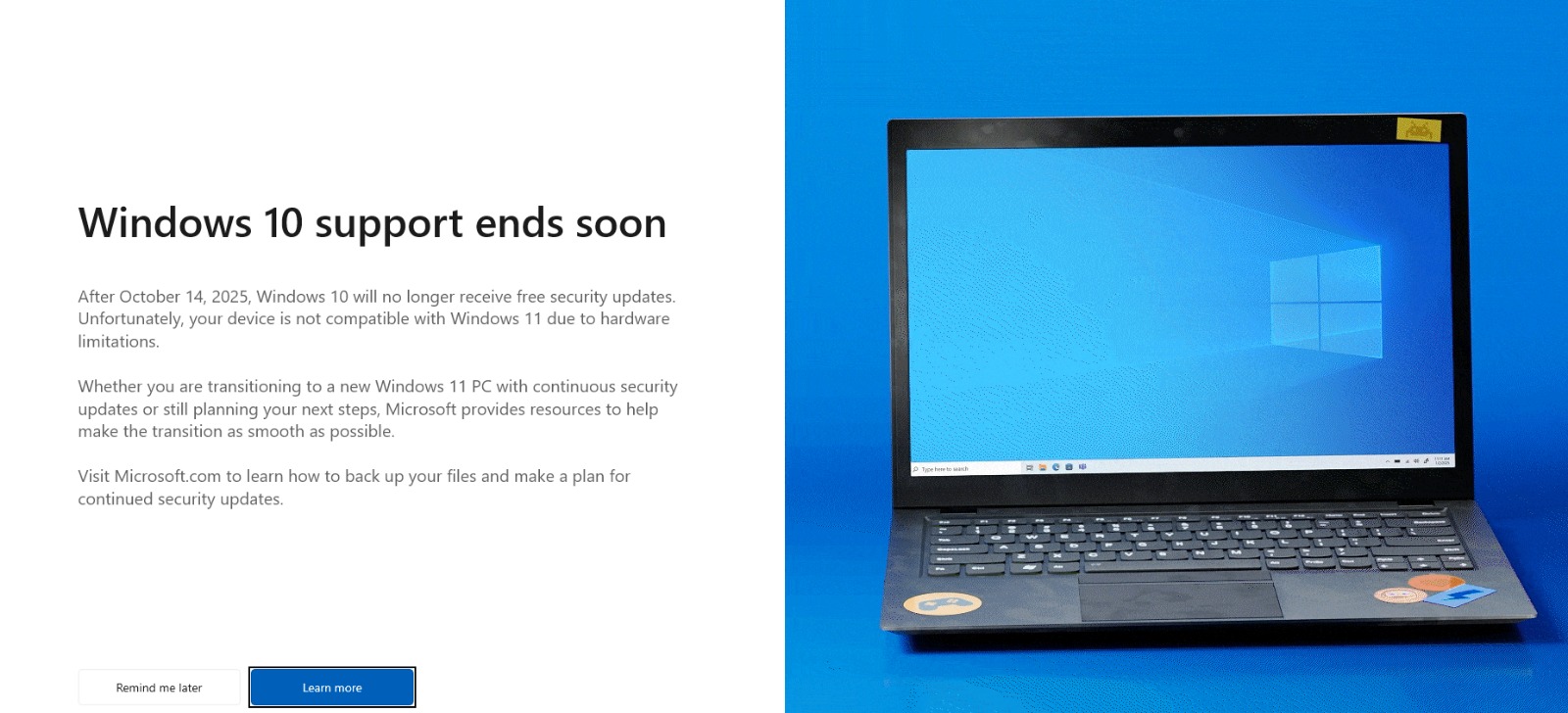 GTech - Official support for Windows 10 will end on October 14, 2025 😁 ...