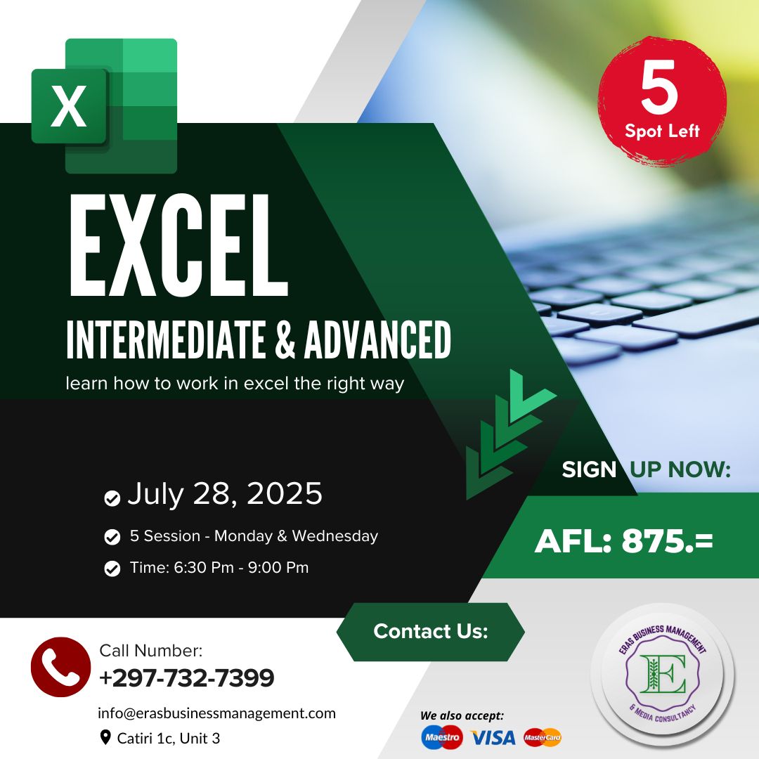 ERAS - MS Excel - Intermediate & Advanced Level Group 072025 [Limited ...