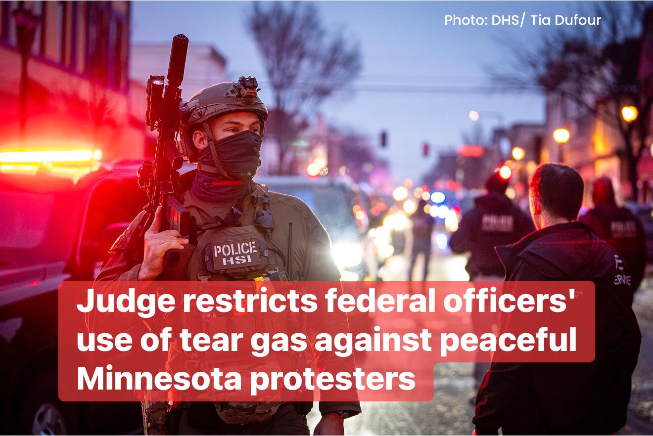 Business - Judge restricts federal officers' use of tear gas against ...
