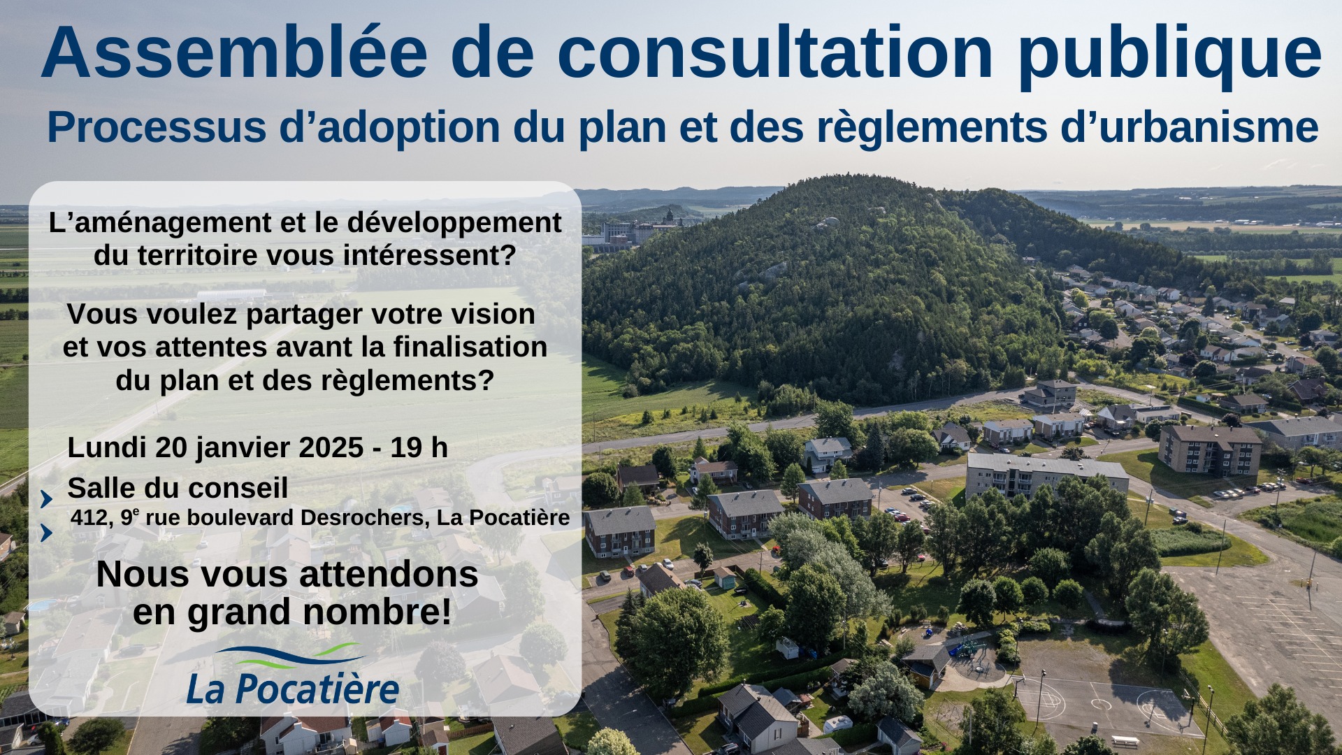 Assemblée de consultation publique | Processus d'adoption du plan et ...