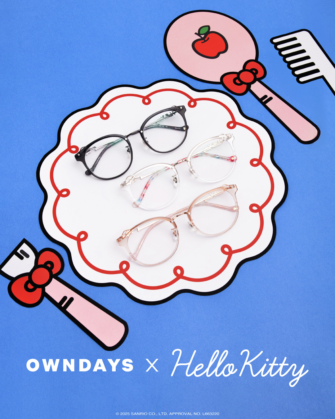OWNDAYS × Hello Kitty ～フェイスmodel～ ハローキティのお顔を