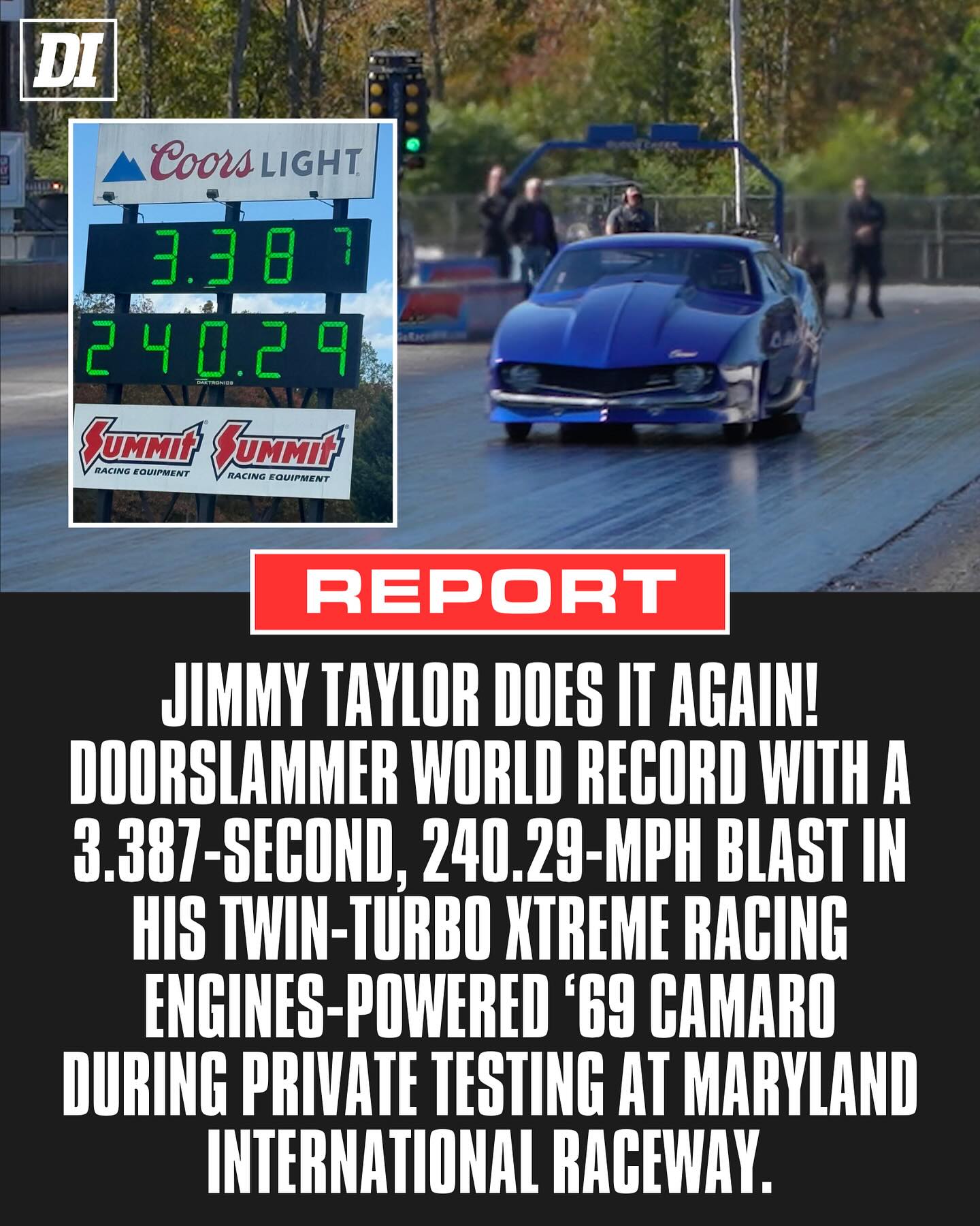 Drag - 🚨 WORLD RECORD REPORT 🚨 Jimmy Taylor made drag racing history ...