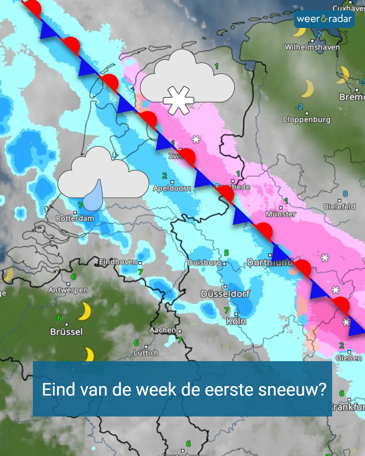 Weer & Radar Nederland - Eind deze week wordt het spannend: tijdens een ...