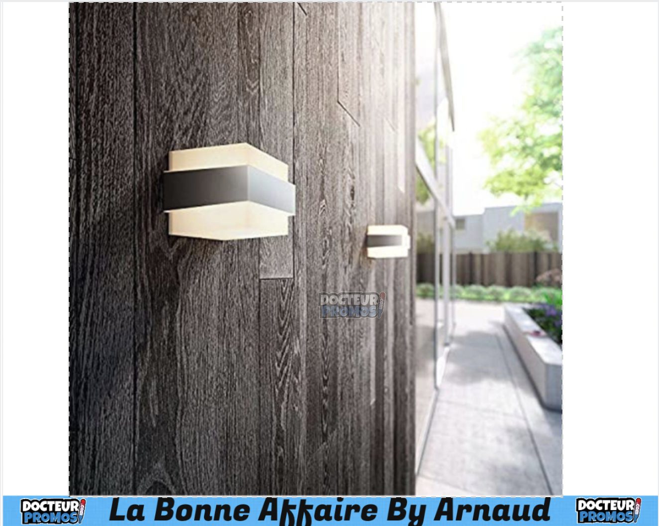 Adviti Agat Modern Applique Murale Exterieur Detecteur de Mouvement 4000K Lampe Detecteur de