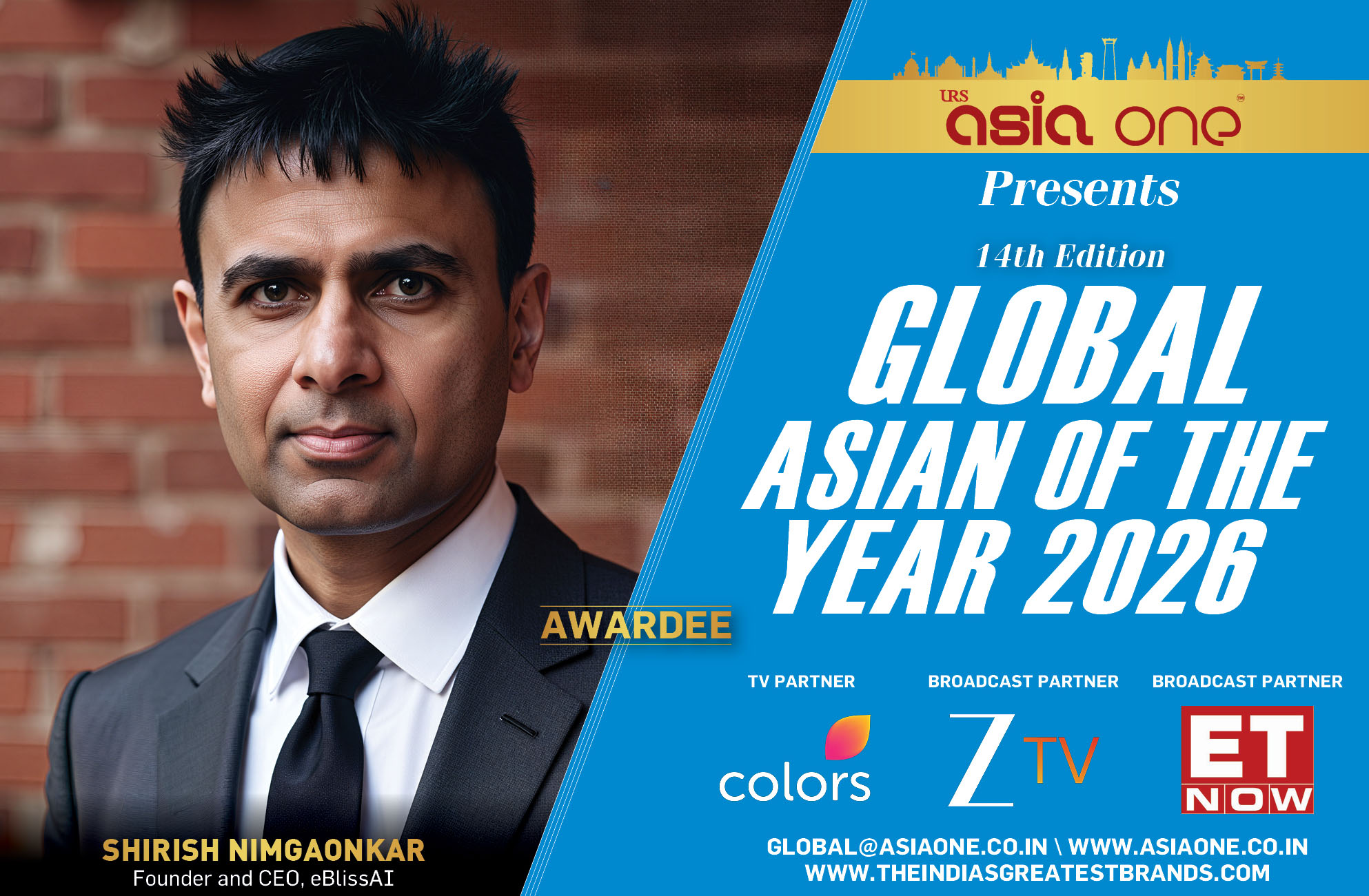 AsiaOne - AsiaOne Magazine is set to honour Mr. Shirish Nimgaonkar ...