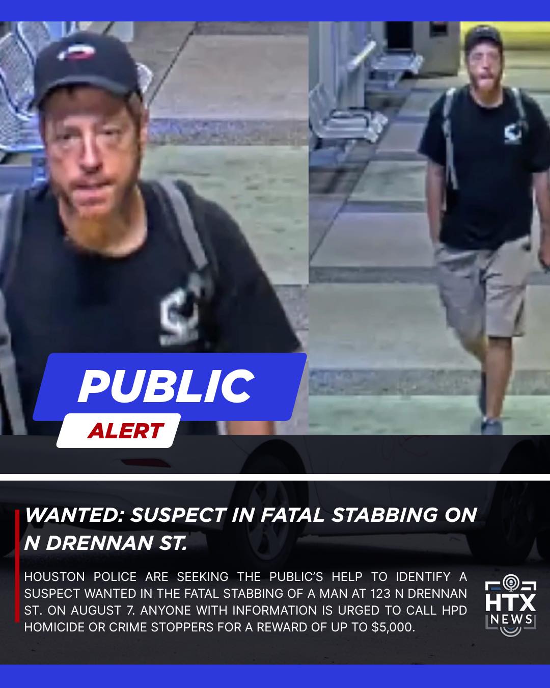 HTX News - WANTED SUSPECT – HOMICIDE INVESTIGATION... | Facebook