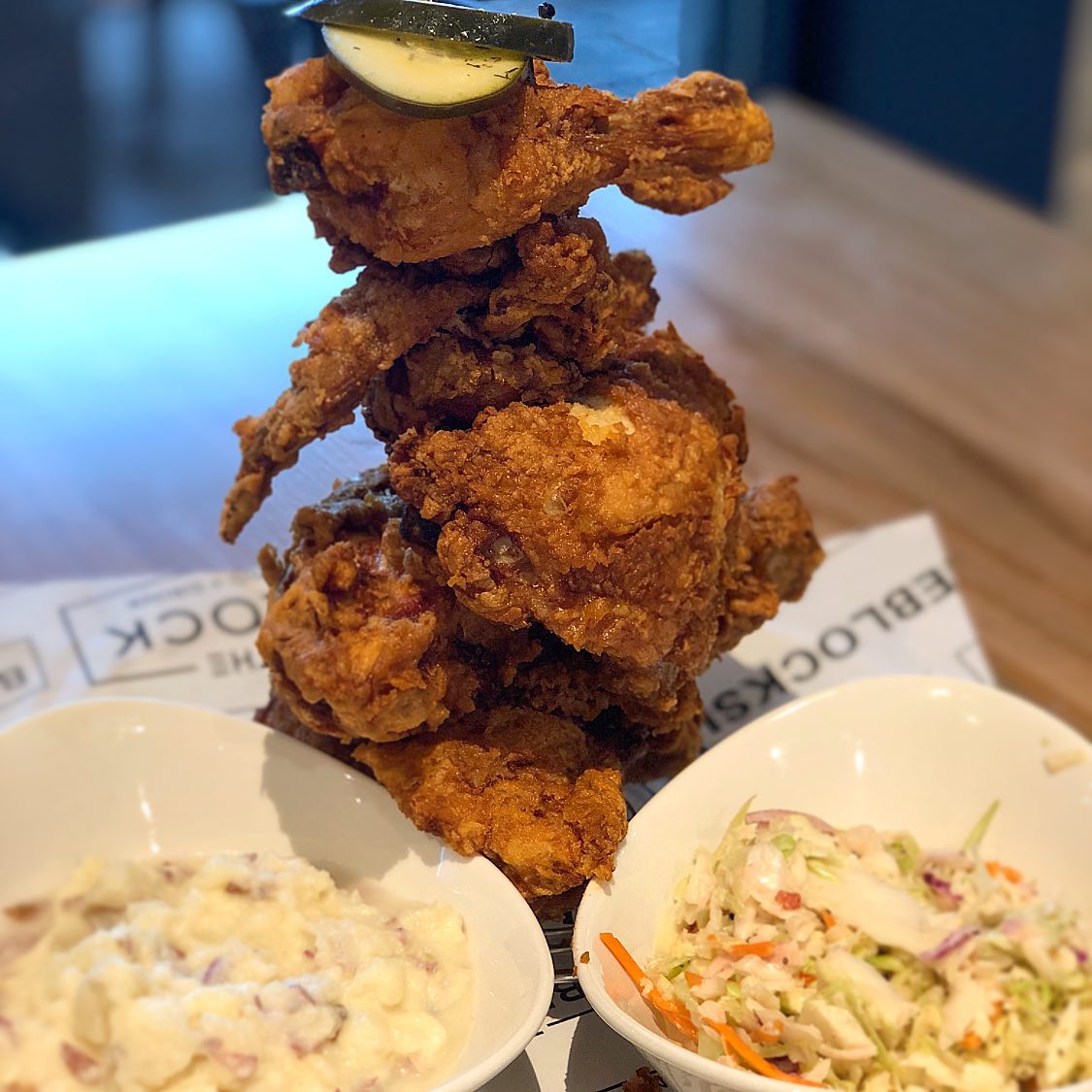 The Block SLP - 👀 at that hot chic 🥵 🍗 $15 whole Damn bird...