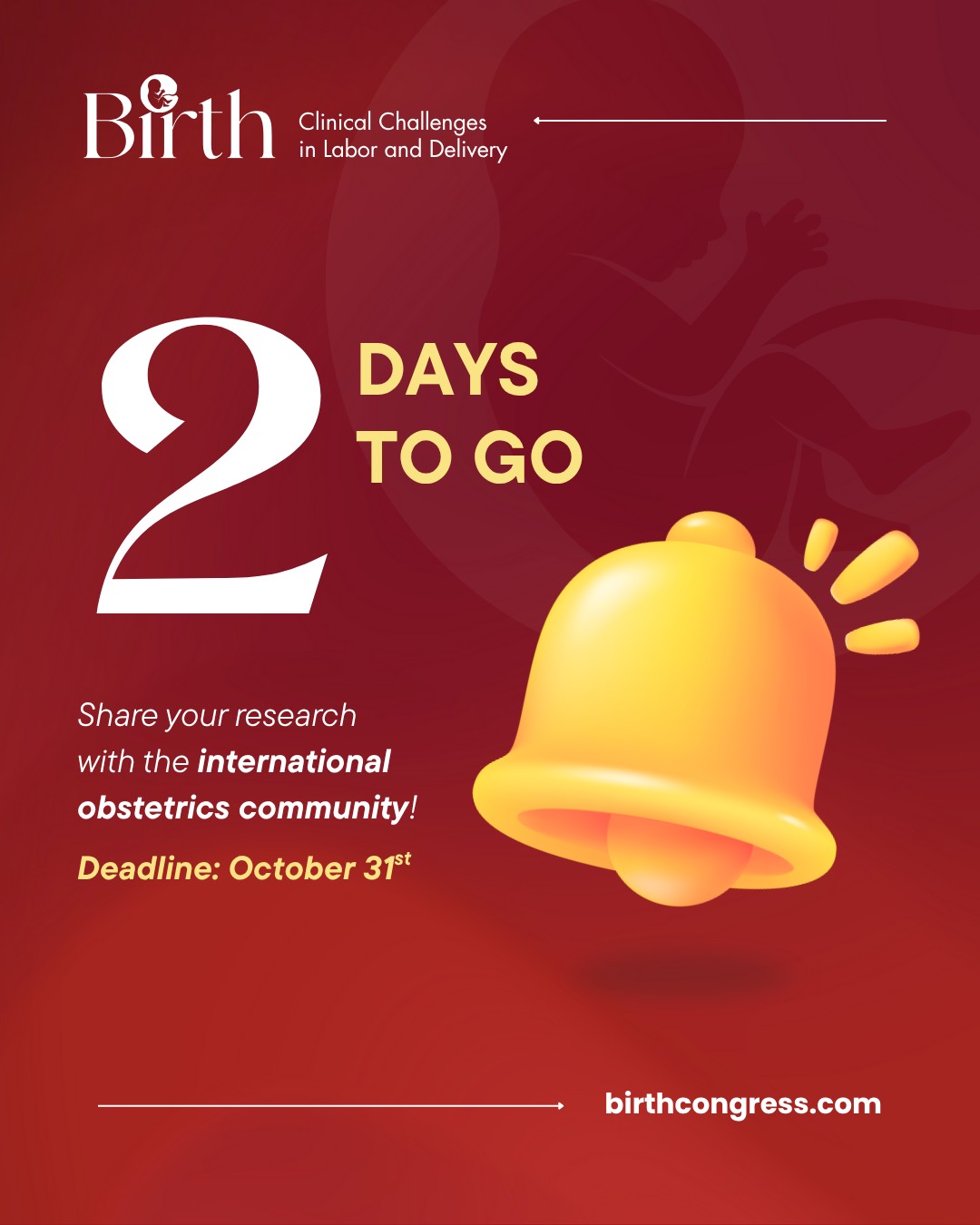 Birth - 2 days. One last chance to be part of the global stage in # ...