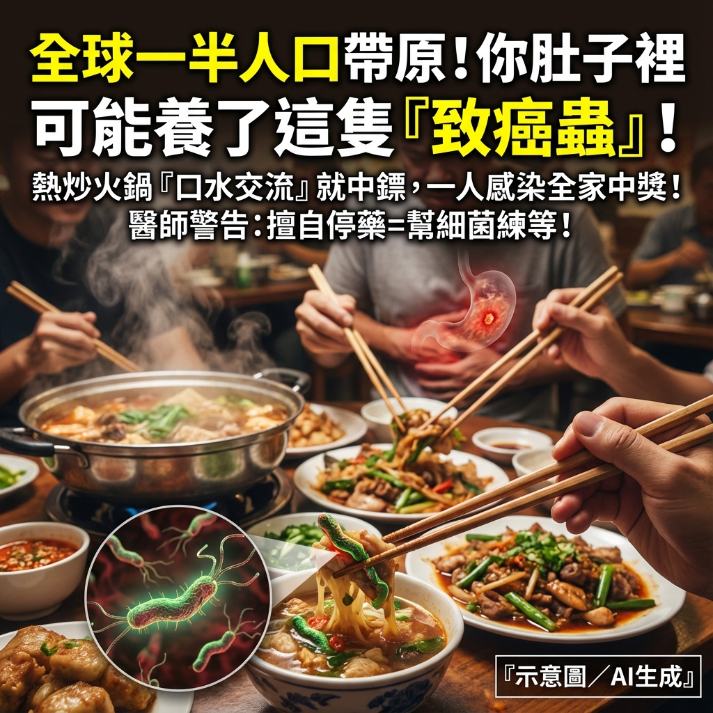 健康世界 - 這數據太驚人了吧？ 😱 路上隨便抓兩個人，可能就有一個「肚子裡有這隻蟲」！ 一直胃痛、脹氣別以為只是吃太飽，小心這可能是離重大 ...