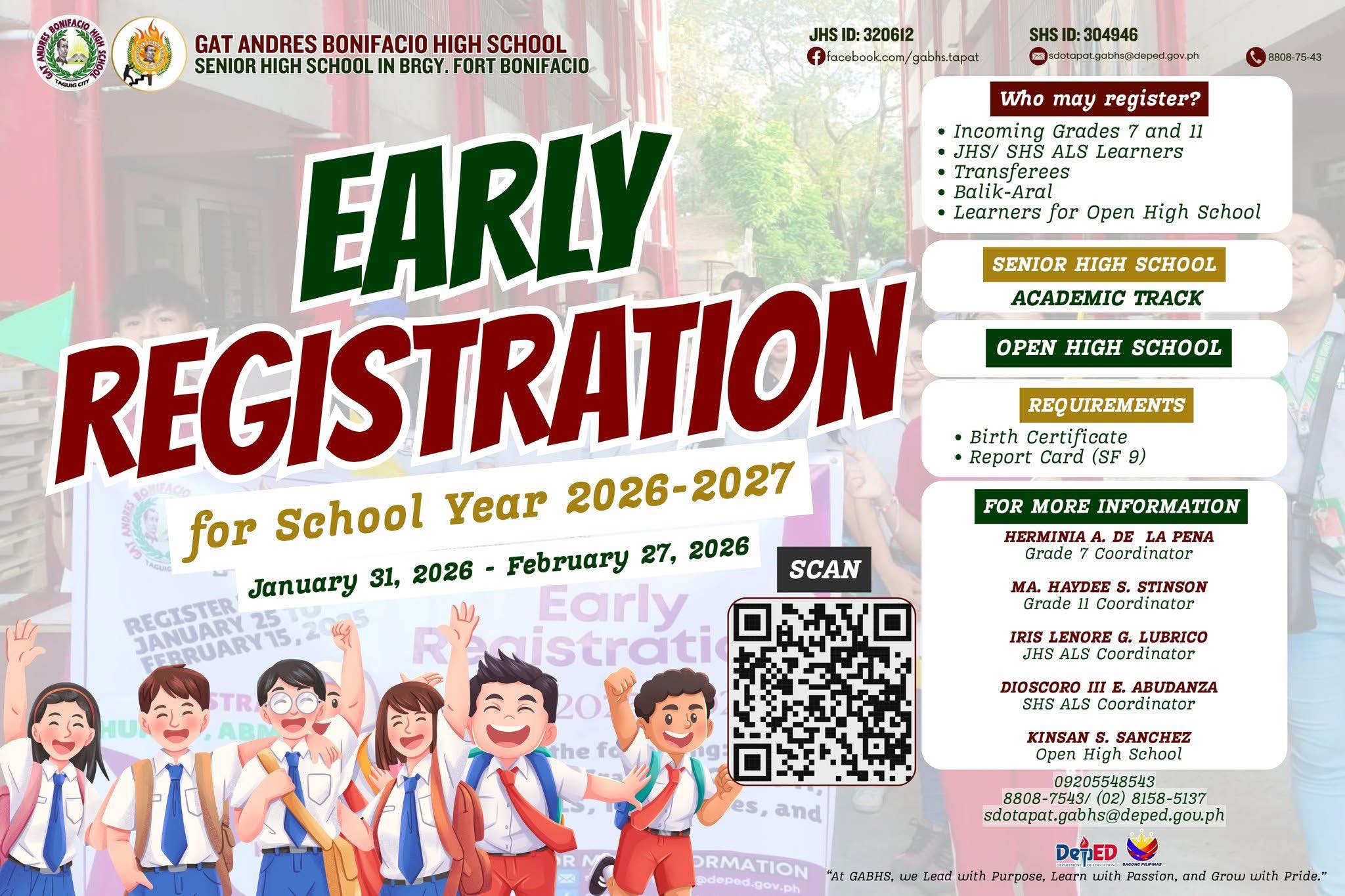Gat - TAKE 2!! EARLY REGISTRATION FOR SCHOOL YEAR 2026-2027 Early ...