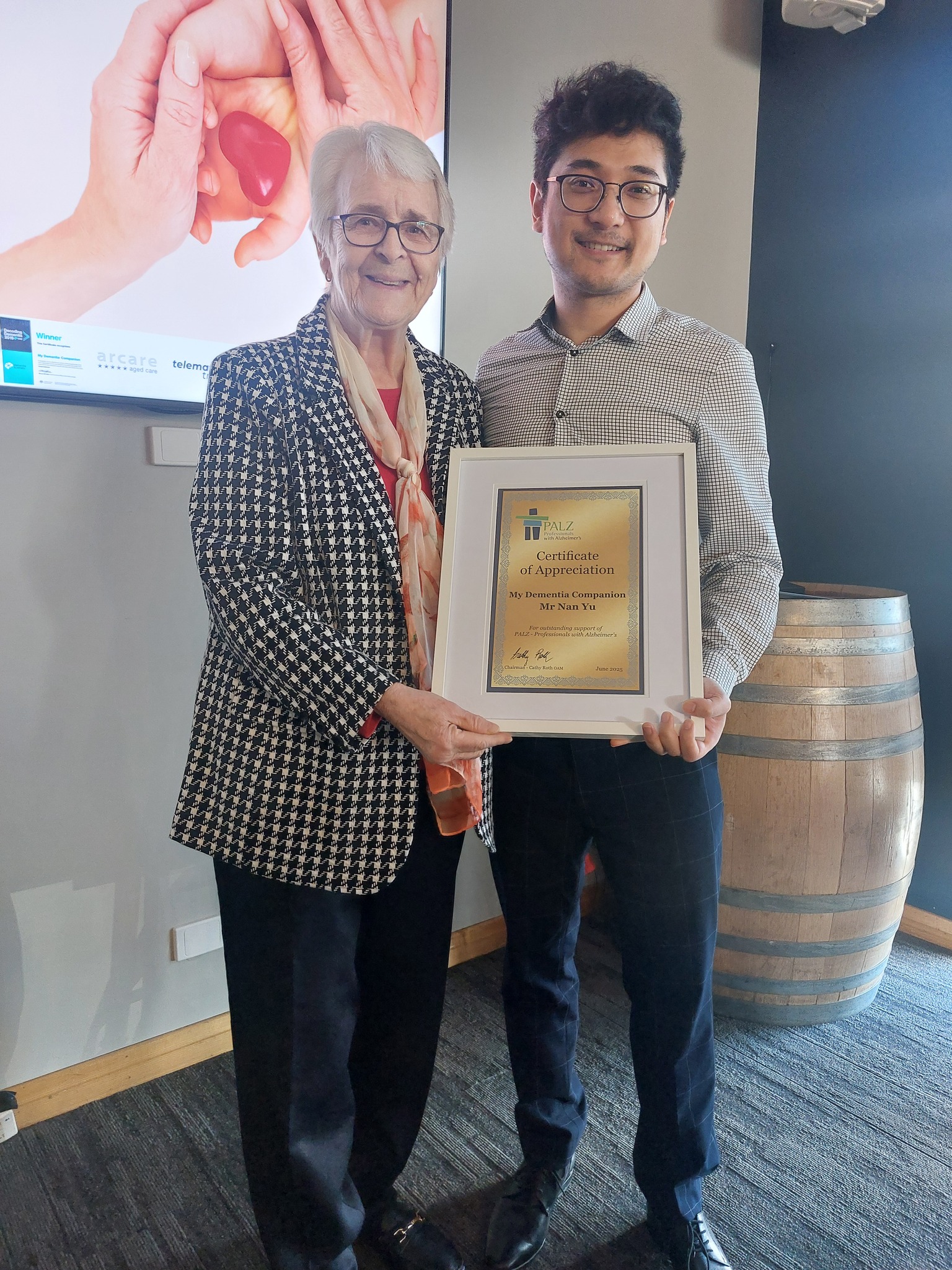 My - We were truly honoured to have the support of Cathy Roth OAM and ...