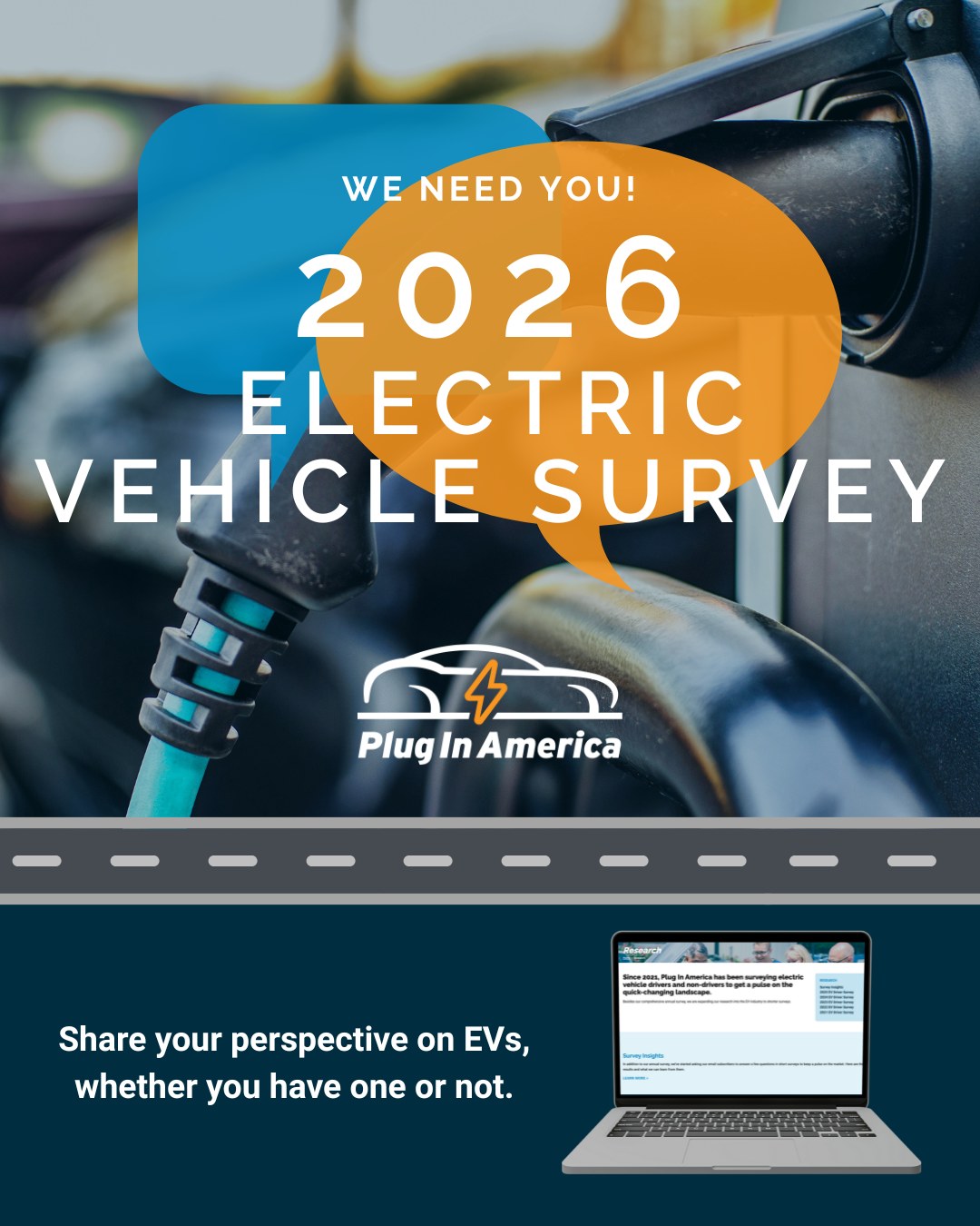 Plug In America - Our 2026 Annual EV Survey is officially... | Facebook
