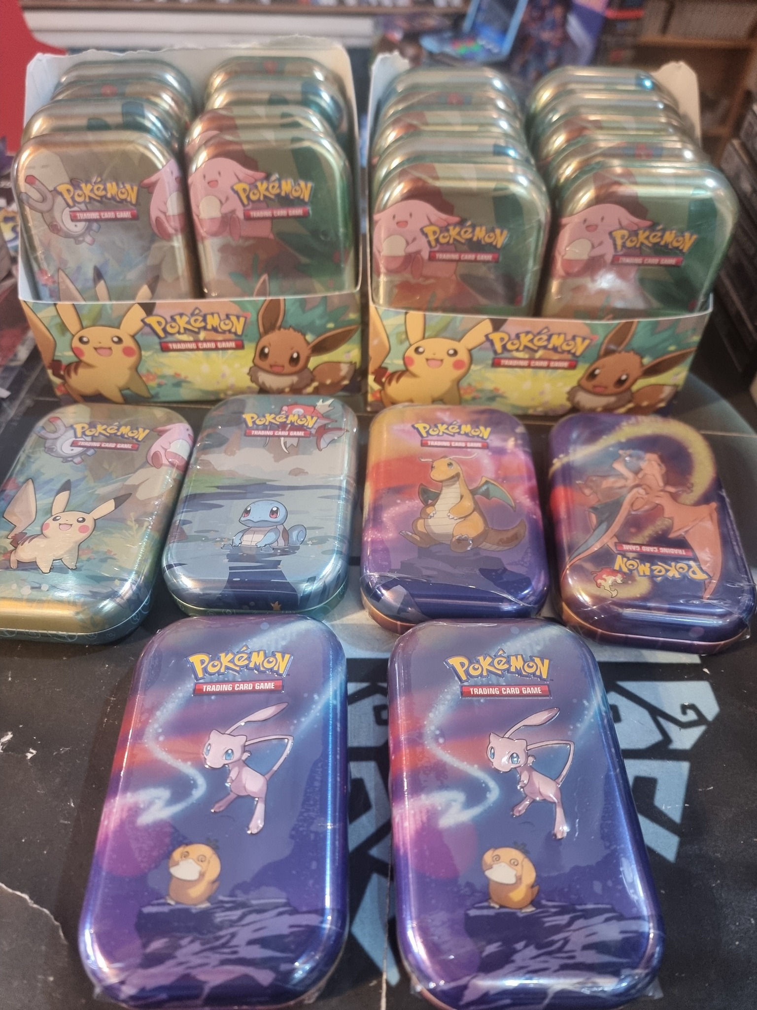 how many booster packs are in a pokemon tin TCG: Mega Evolutions Mega Heroes Mini Display (10 Tins) : Toys & Games Poke Ball Tins 3-Pack Costco