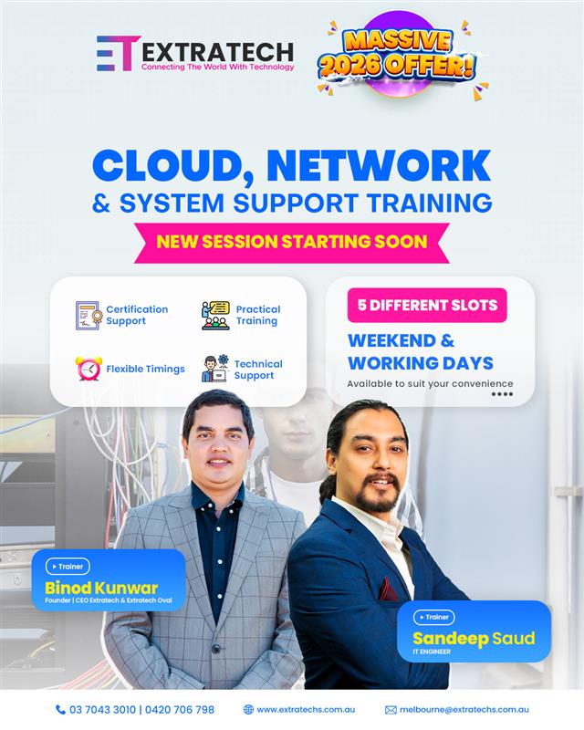 🚀 Upgrade your IT career in 2026!... - Extratech Melbourne | Facebook