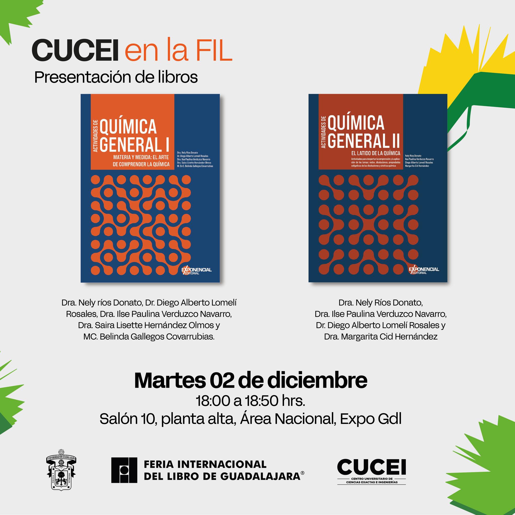 Centro - 🧪📘 CUCEI te invita a las presentaciones de dos libros que ...