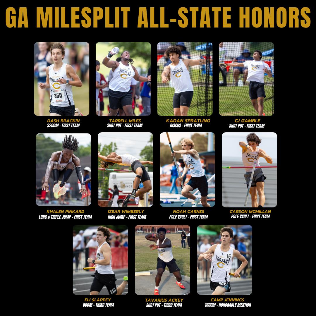 Trojan - Congratulations to these 11 CHS boys track and field standouts ...