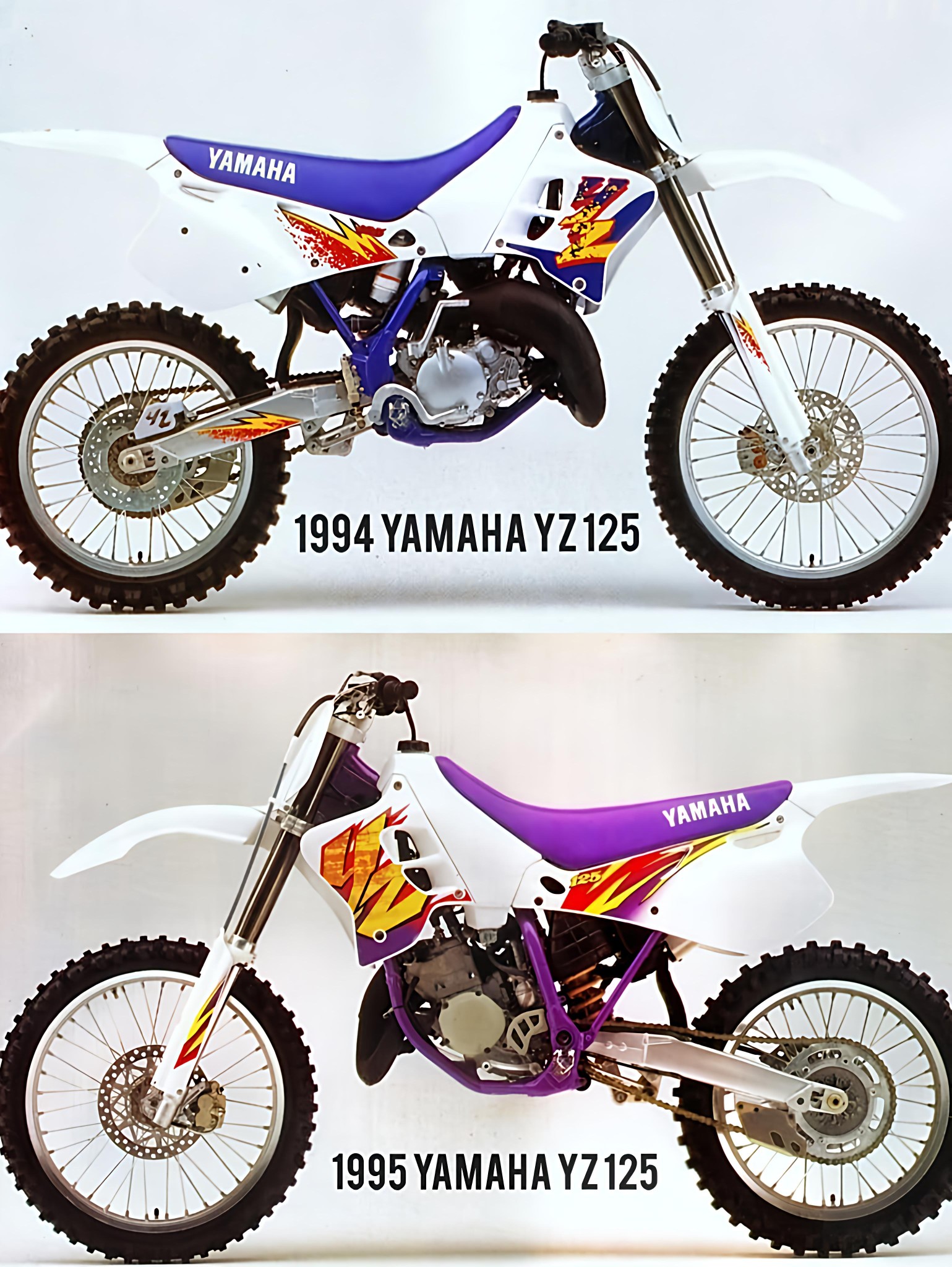 1995 Yamaha YZ125 with Carson Brown's 1993 replica parts