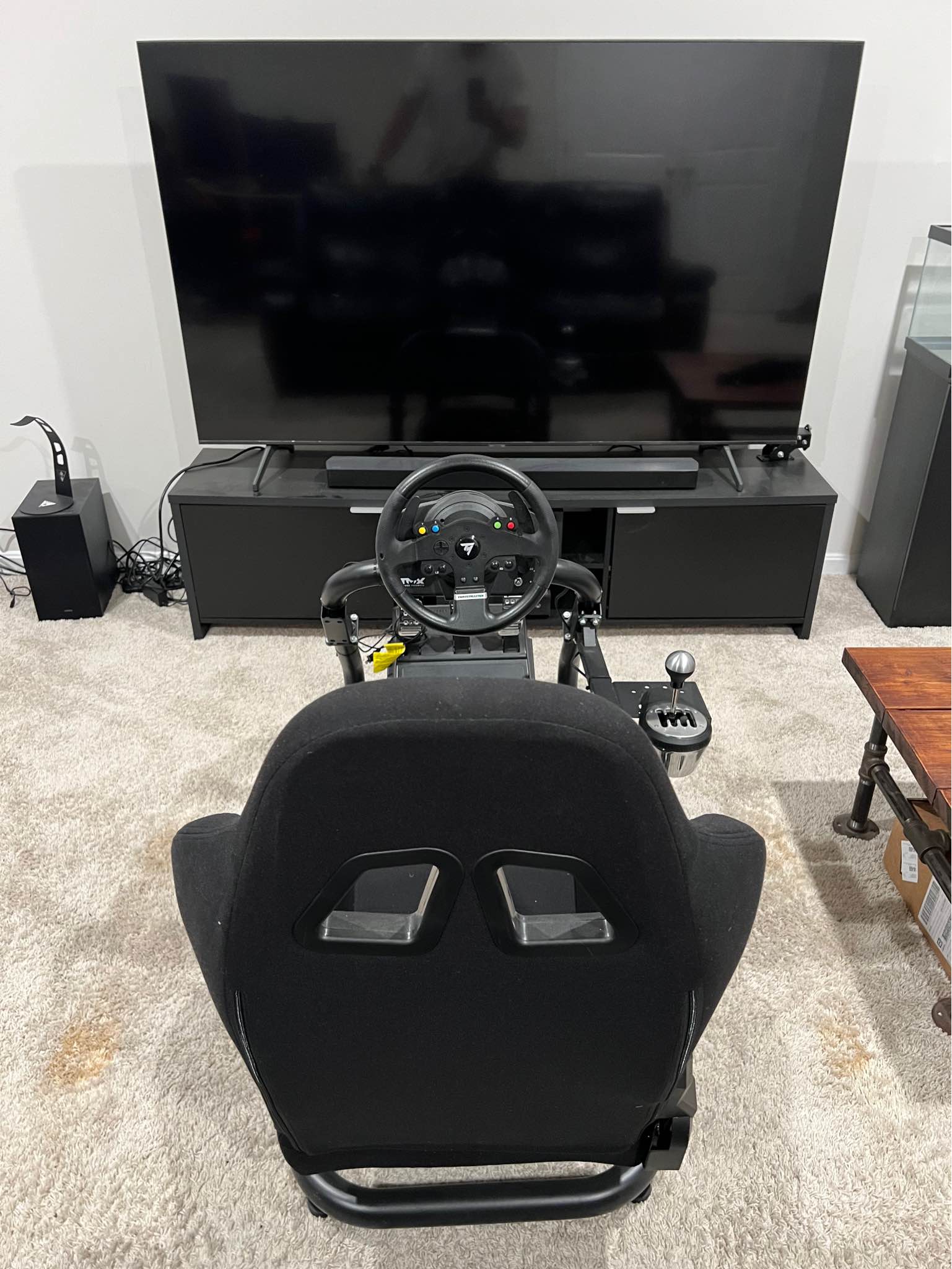 Dardoo Racing Simulator Cockpit with Full Thrustmaster TMX Pro setup ...