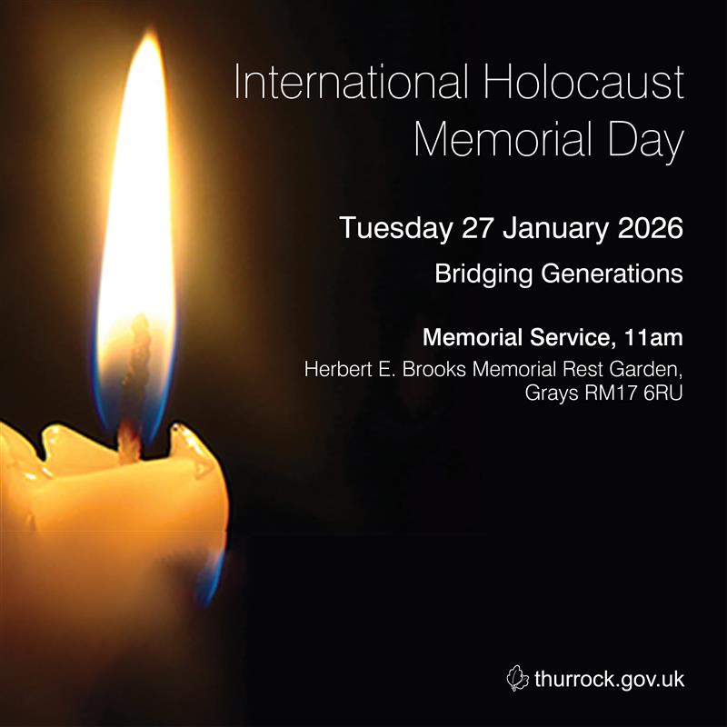 Thurrock - 🕯️ International Holocaust Memorial Day 2026 🕯️ On Tuesday ...