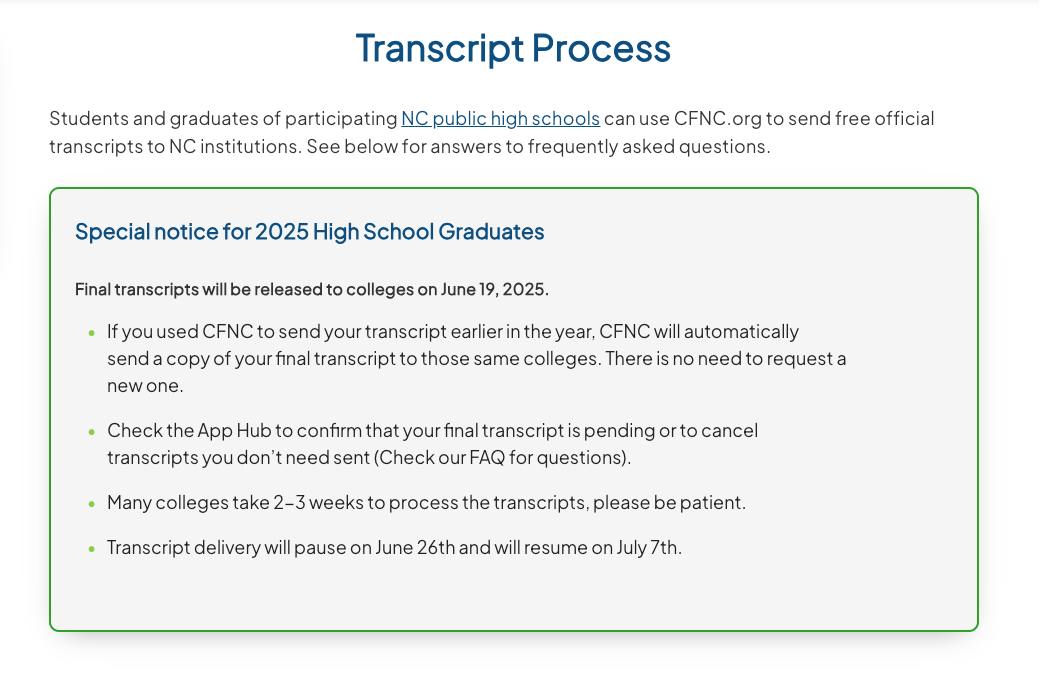 Washington - 2025 Graduates! If you are attending a North Carolina ...