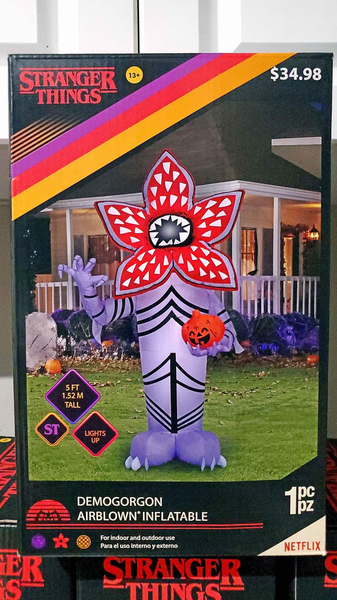 🔥LAST ONE!🔥 🎃 STRANGER THINGS Demogorgon 5 FT Halloween Lighted ...