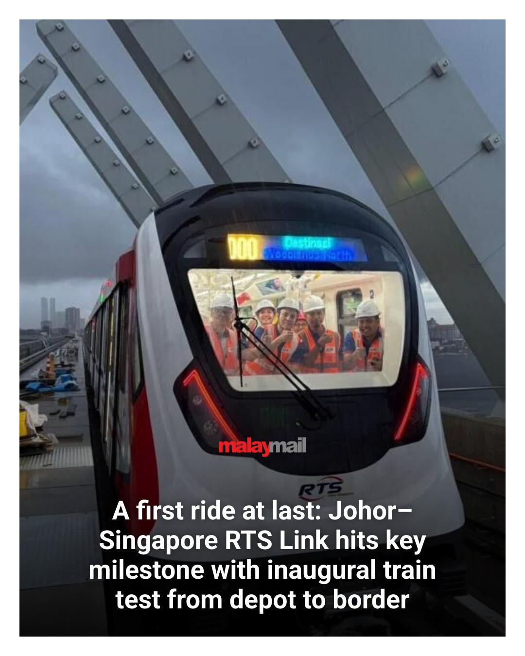 Malay - RTS Link completes first dynamic test run, marking key progress ...