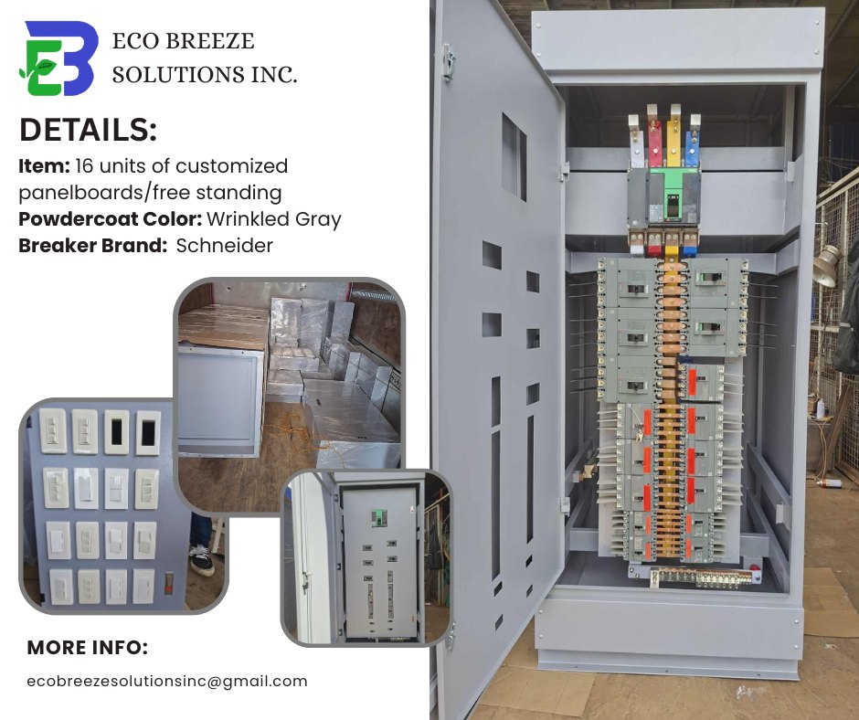 EcoBreeze - Panelboards successfully delivered to client! 16 units of ...