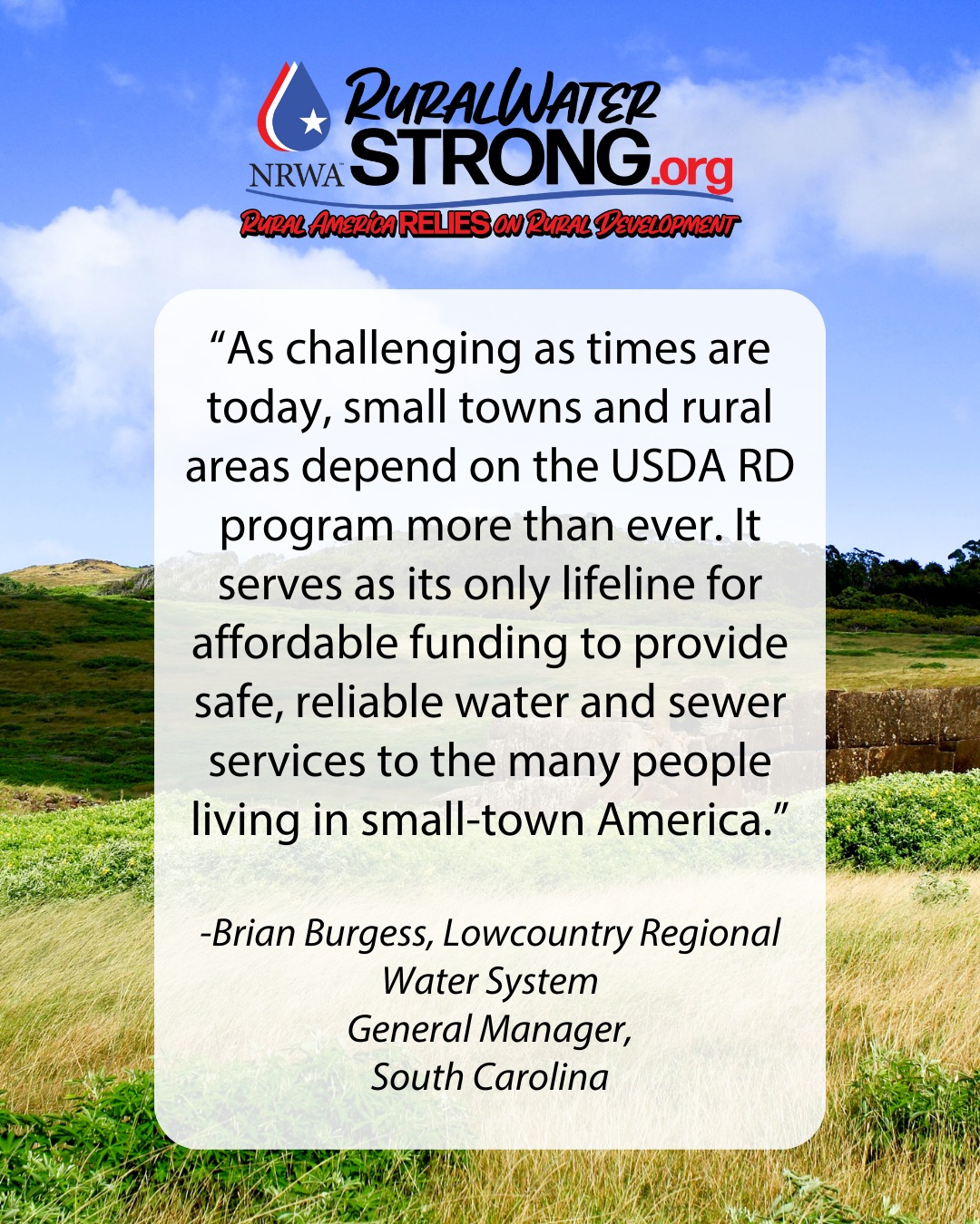National - USDA Rural Development Water and Environmental Programs are ...
